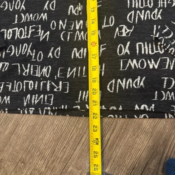 SCAPA Lauren Perre Black White Word Graphic Turtleneck Sweatshirt Womens Size S - Picture 5 of 10